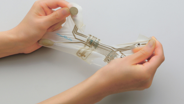 Murata’s Stretchable Printed Circuit (SPC) (Photo: Business Wire)